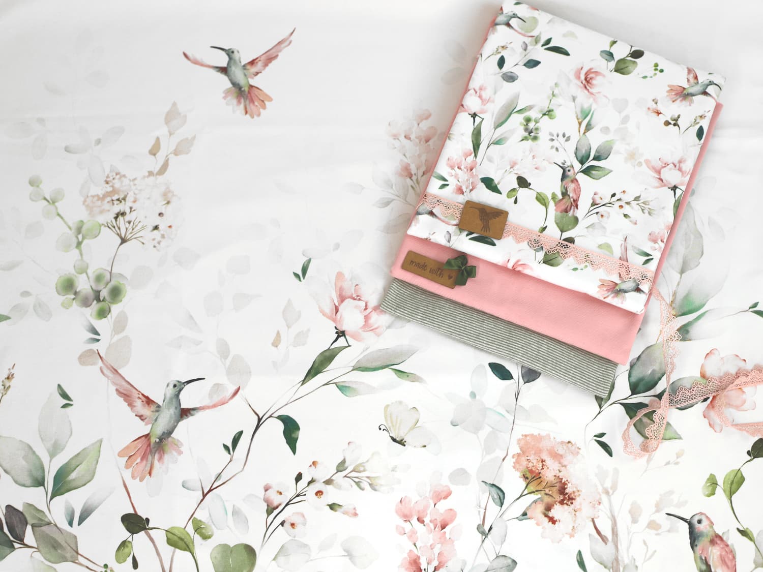 stoff-jersey-baumwolle-baumwolljersey-panel-aquarell-kolibri-blumen-blaetter-2