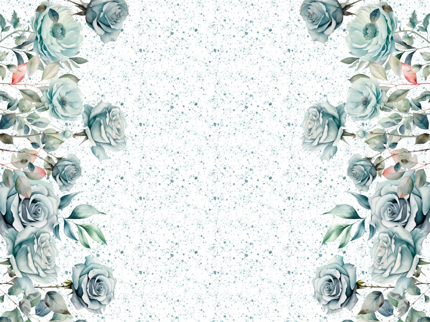 stoff-jersey-baumwolle-baumwolljersey-panel-borduere-blumen-gross-xxl-sprenkel-altmint