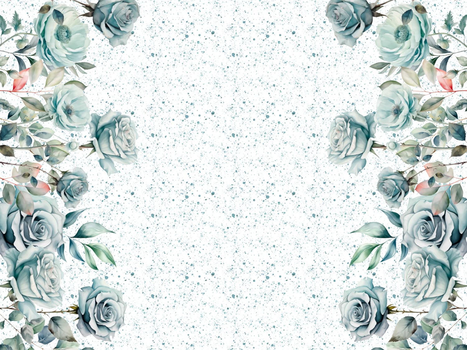 stoff-jersey-baumwolle-baumwolljersey-panel-borduere-blumen-gross-xxl-sprenkel-altmint