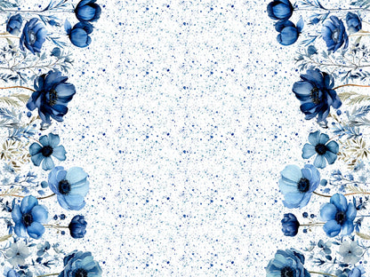 stoff-jersey-baumwolle-baumwolljersey-panel-borduere-blumen-gross-xxl-sprenkel-blau