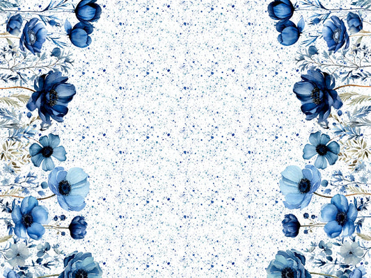 stoff-jersey-baumwolle-baumwolljersey-panel-borduere-blumen-gross-xxl-sprenkel-blau