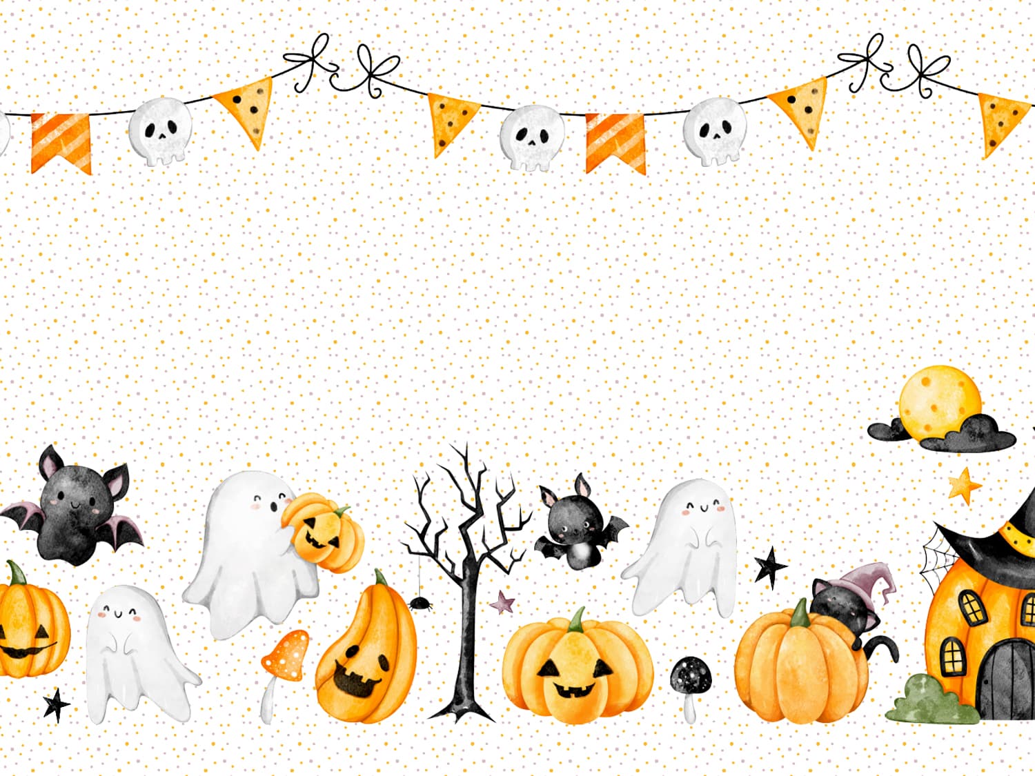 stoff-jersey-baumwolle-baumwolljersey-panel-halloween-herbst-kuerbis-gespenst-totenkopf-fledermaus-2