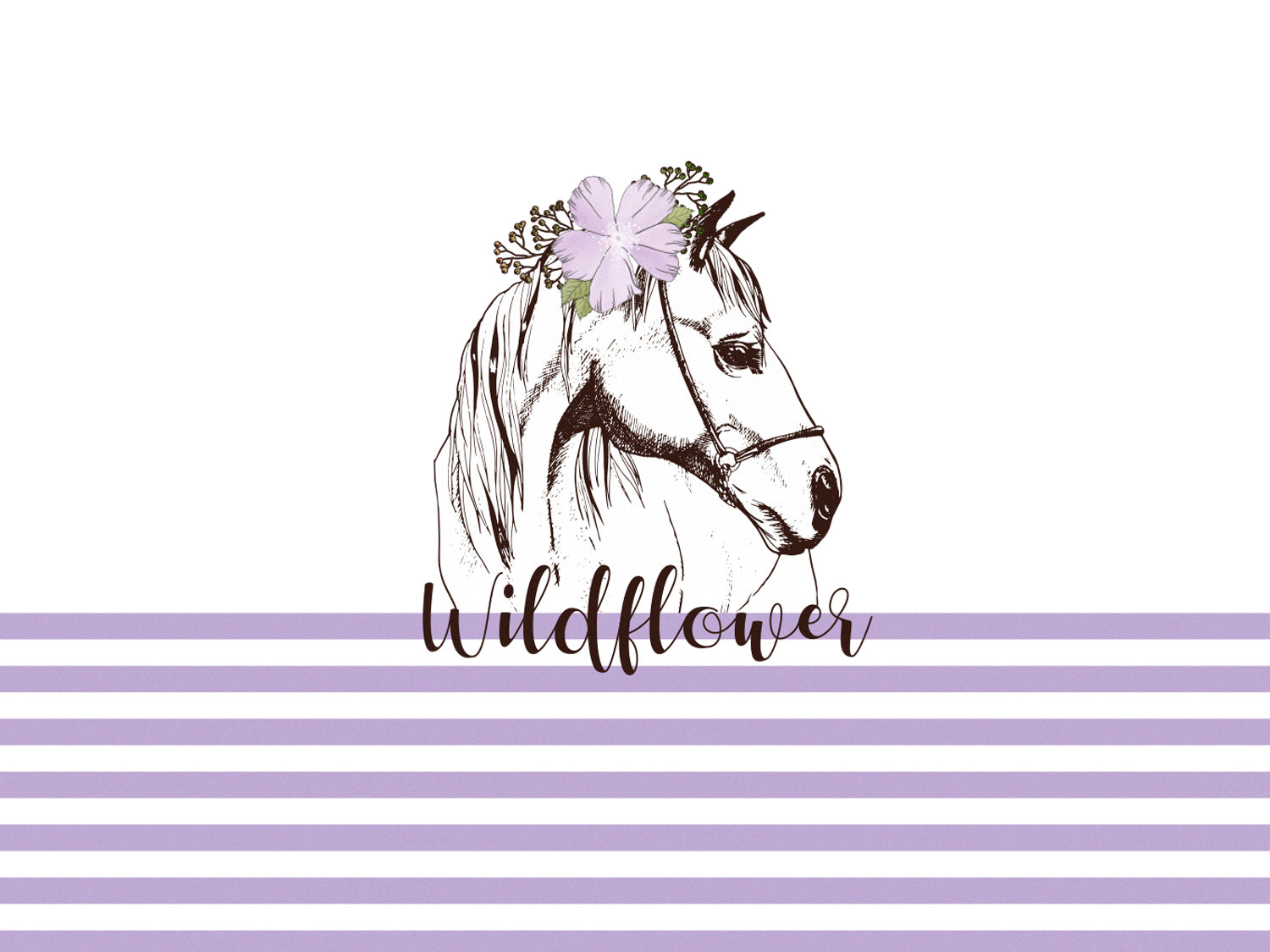 stoff-jersey-baumwolle-baumwolljersey-panel-pferd-wildflower-streifen-lila