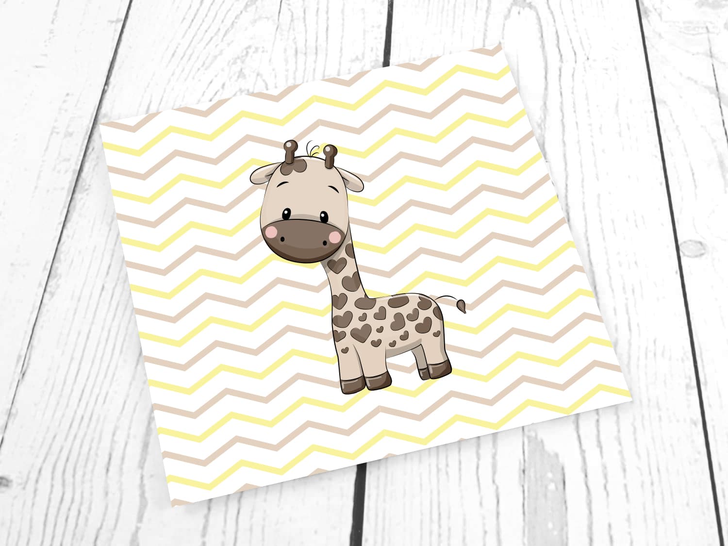 stoff-jersey-baumwolle-baumwolljersey-panel-tier-giraffe-herzen-herz-heart-chevron-baby-tiere-braun
