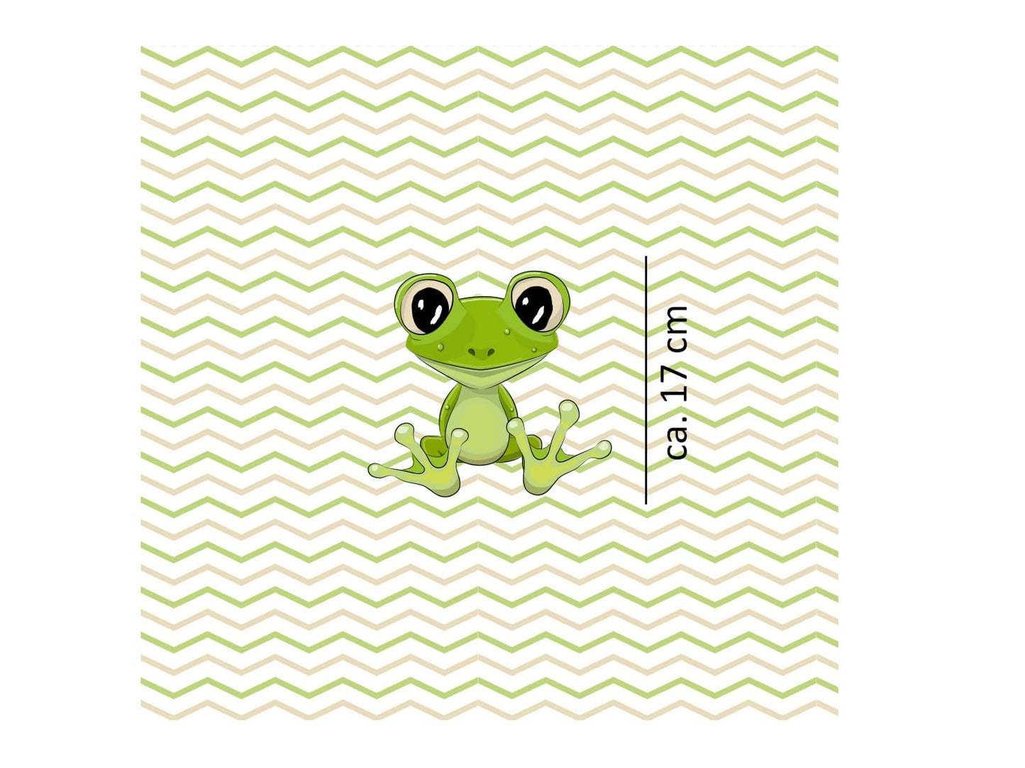 stoff-jersey-baumwolle-baumwolljersey-panel-tier-kleiner-baby-frosch-gruen-chevron-masse