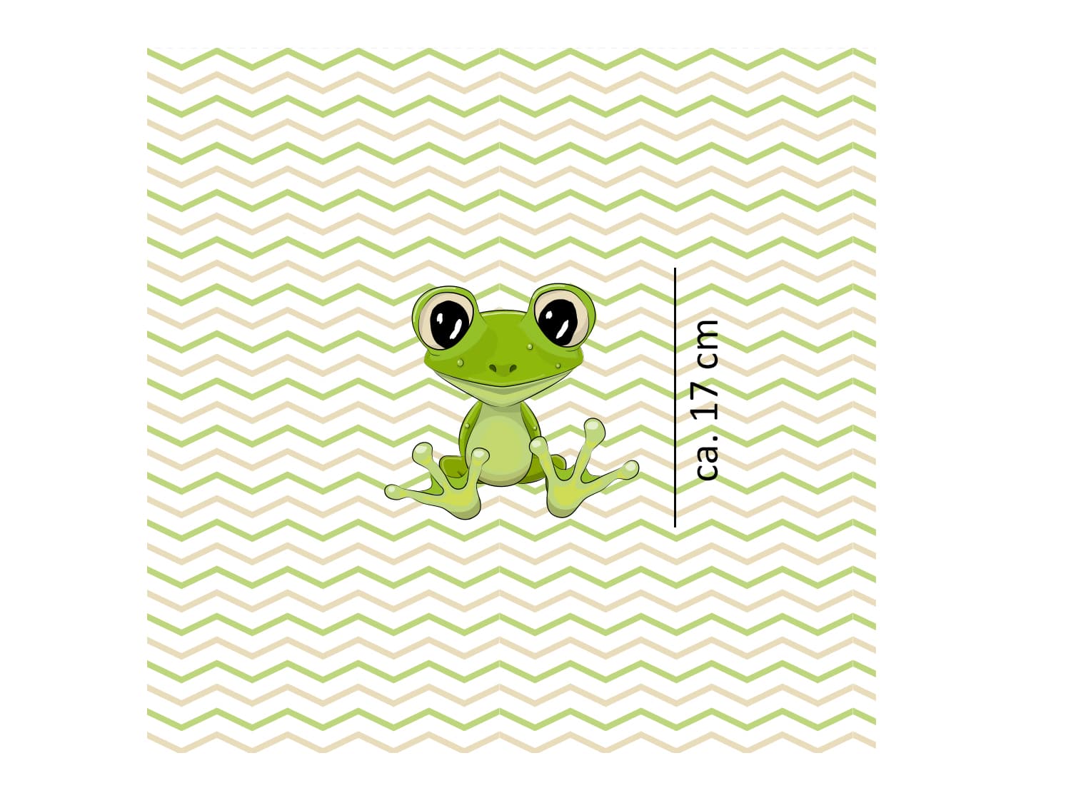 stoff-jersey-baumwolle-baumwolljersey-panel-tier-kleiner-baby-frosch-gruen-chevron-masse