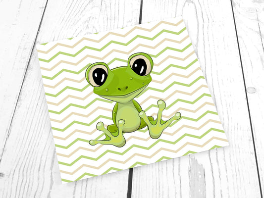 stoff-jersey-baumwolle-baumwolljersey-panel-tier-kleiner-baby-frosch-gruen-chevron
