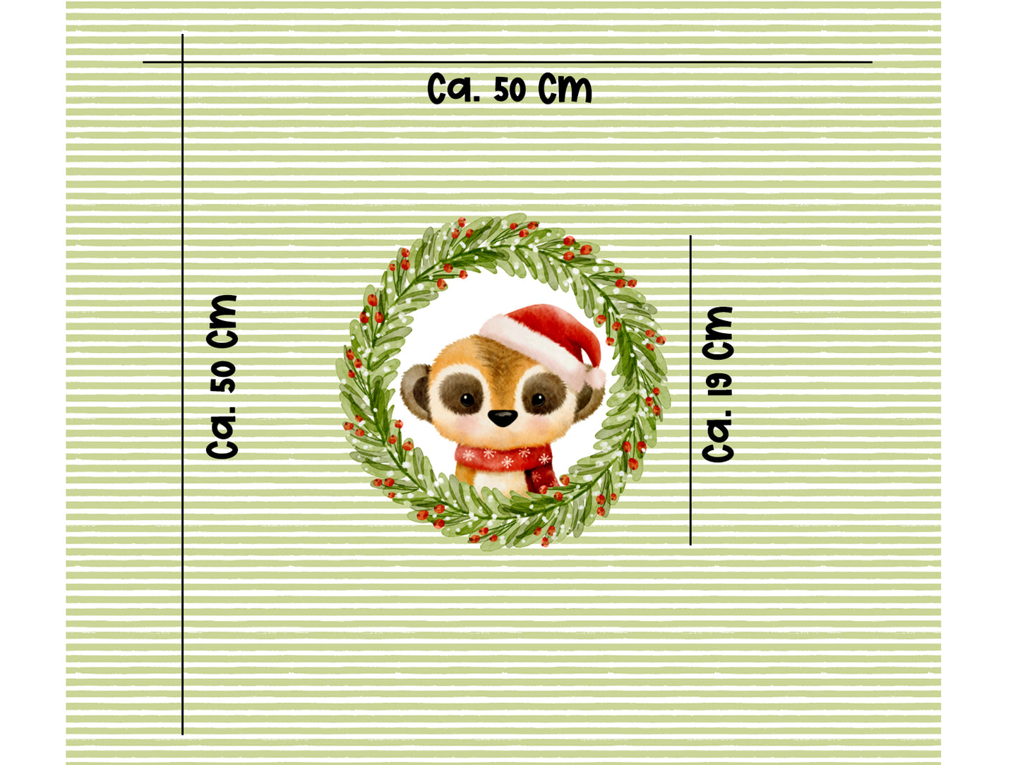 Tissu jersey - Frosty Friends PANEL - Sapin de Noël