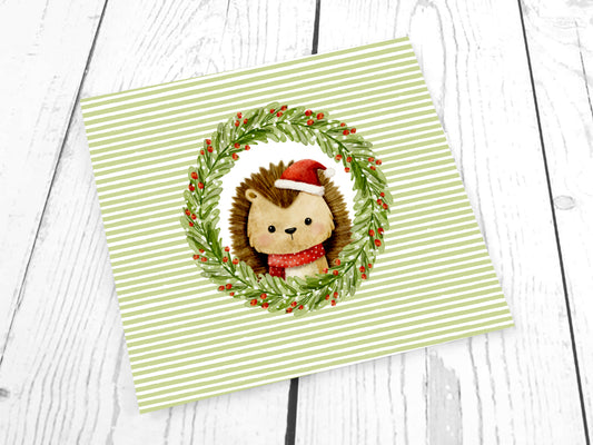 Tissu jersey - Frosty Friends PANEL - Sapin de Noël