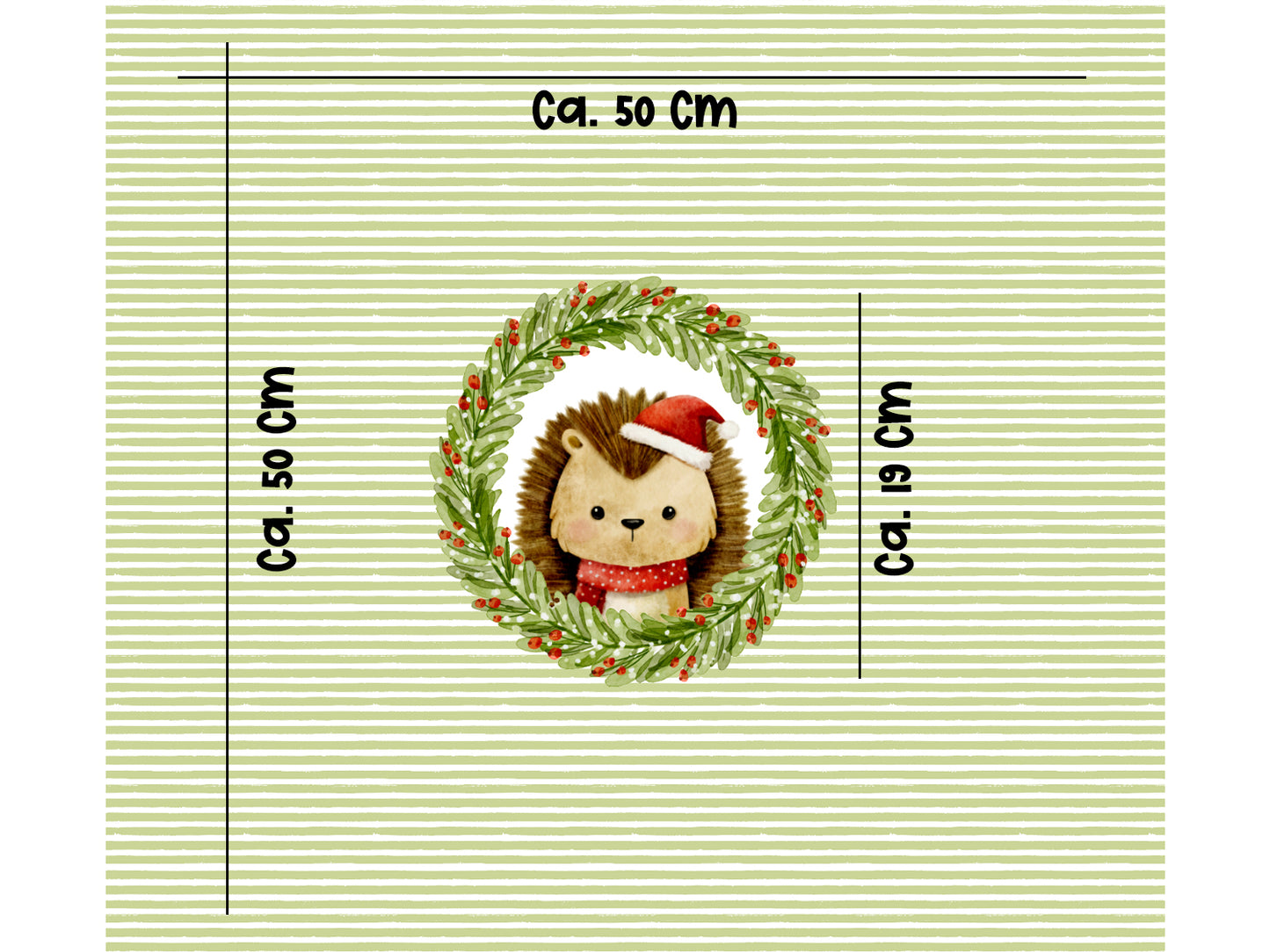 Tissu jersey - Frosty Friends PANEL - Sapin de Noël