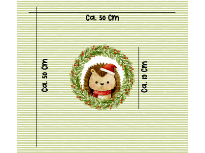 Tissu jersey - Frosty Friends PANEL - Sapin de Noël