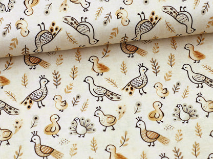 Jersey Stoff - Kleiner Pfau