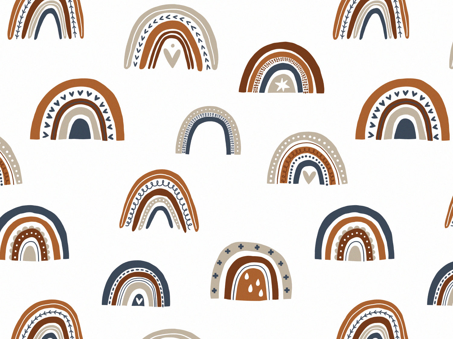 stoff-jersey-baumwolle-baumwolljersey-regenbogen-rainbow-herz-regentropfen-elefanten-wal-kombi-erdfarben-braun-toene-ocker-rost-blau-beige-2