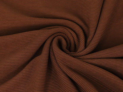 stoff-jersey-baumwolle-baumwolljersey-ripp-rippenjersey-uni-einfarbig-basic-schoko-braun