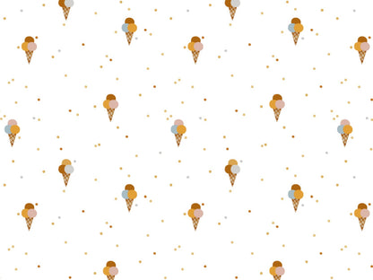 stoff-jersey-baumwolle-baumwolljersey-sommer-tupfen-eis-ice-cream-mini-senf