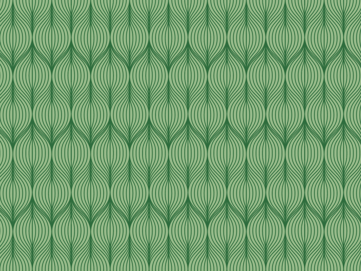 Grafische Jersey Stoff - grün mit eleganten Mustern und Linien für kreative Nähprojekte und Dekoration.
