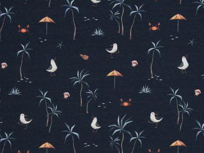 Jersey Fabric - Festive Friends - Mouse