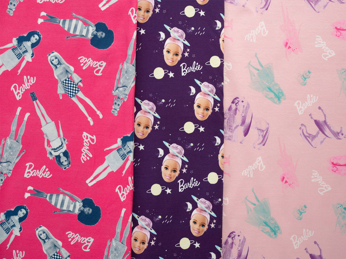 Jersey Stoff - Barbie - hellrosa