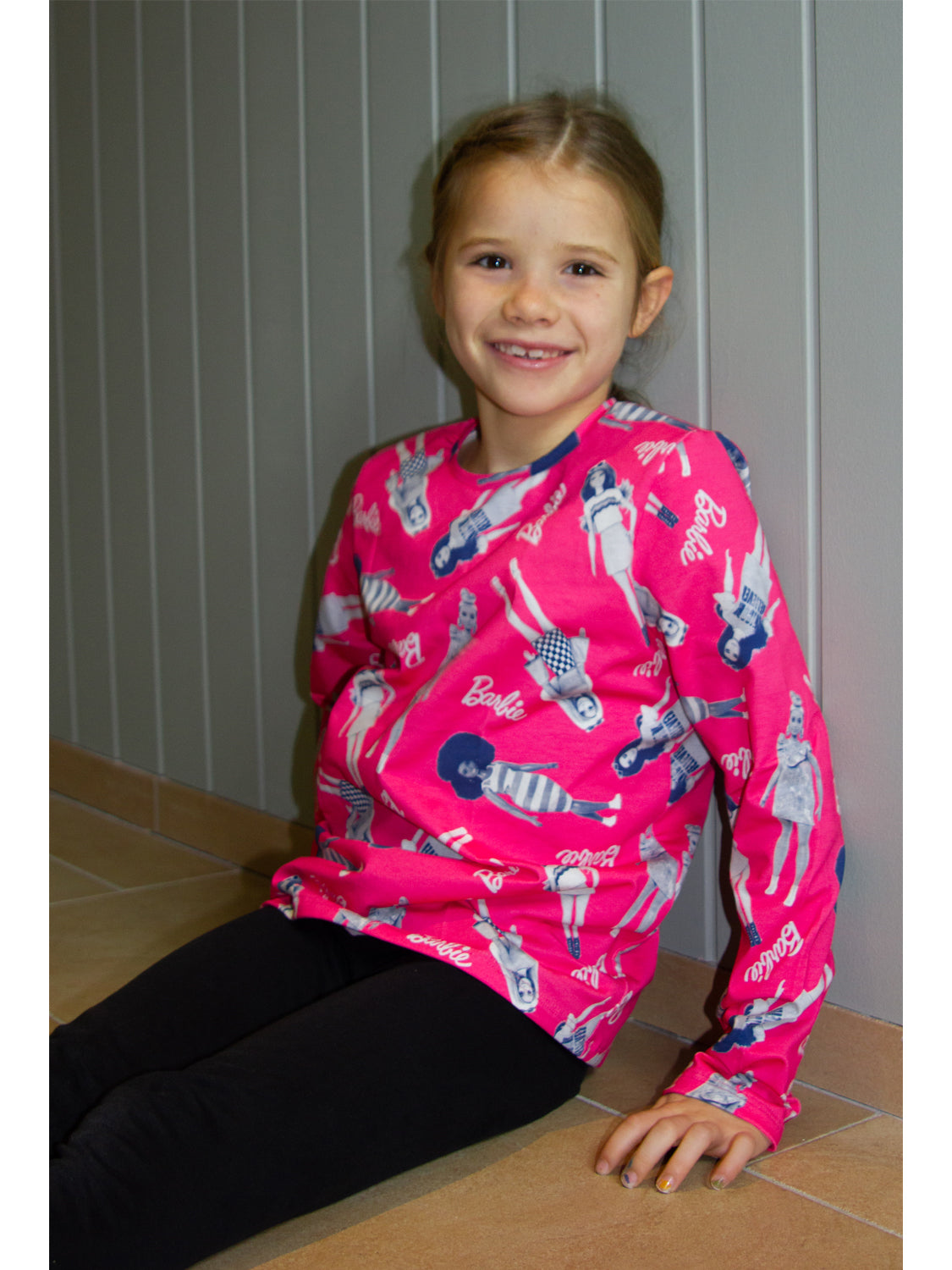 Jersey Stoff - Barbie - pink