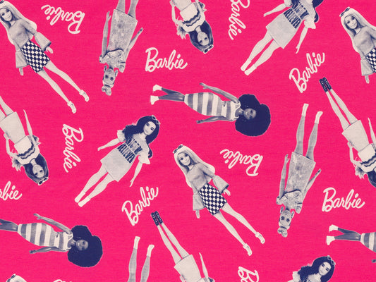 Jersey Stoff - Barbie - pink