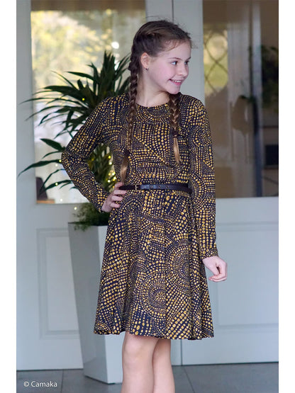 stoff-jersey-baumwolle-baumwolljersey-swafing-bienvenido-colorido-la-era-goldgelb-2