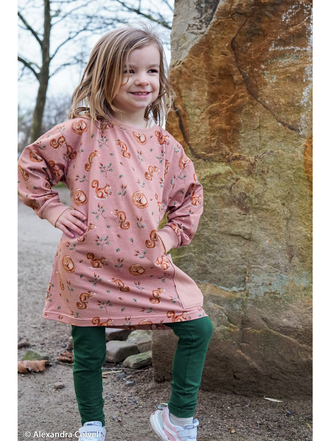 Jersey Fabric - Festive Friends - Mouse