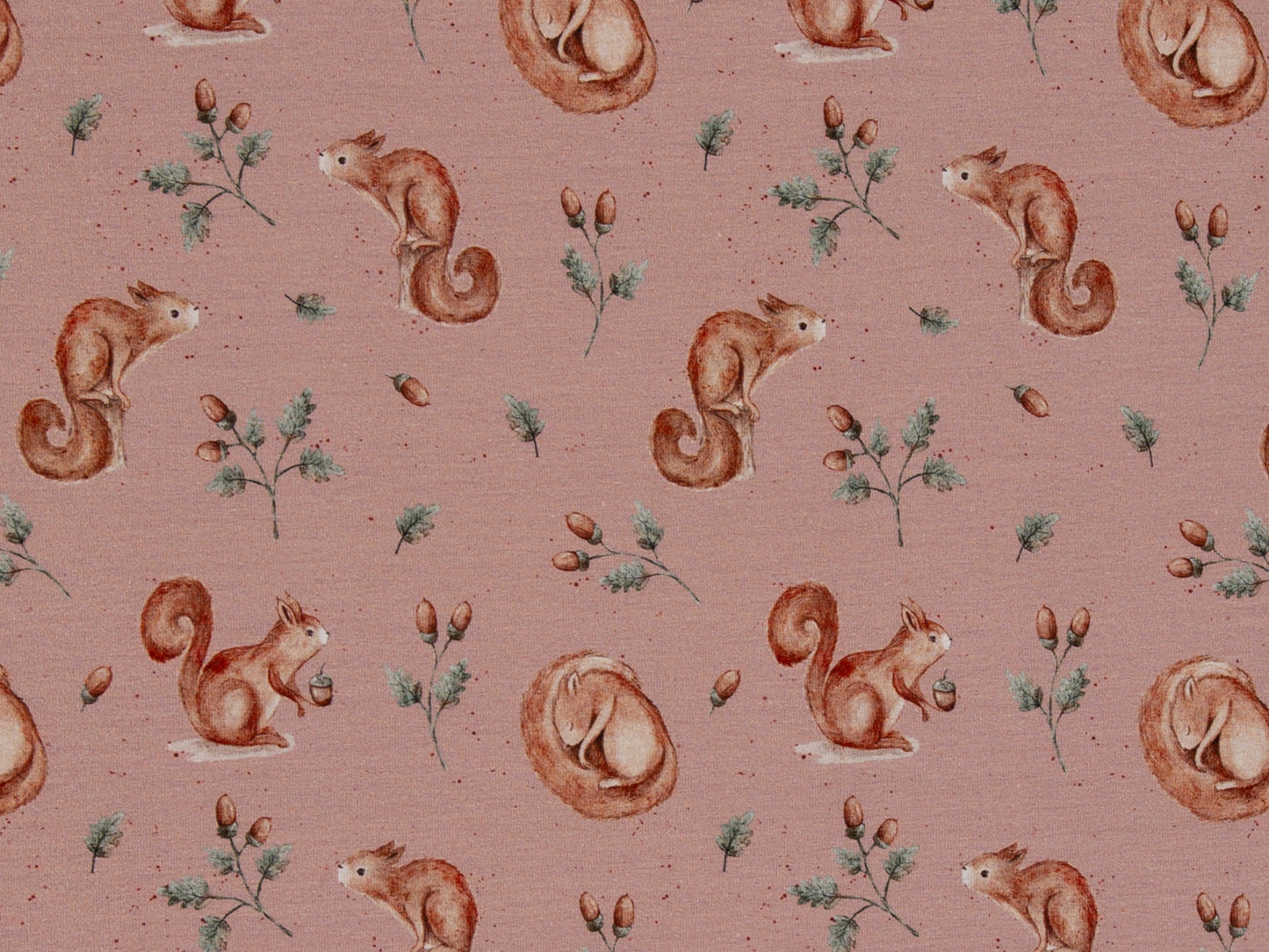 Jersey Fabric - Festive Friends - Mouse