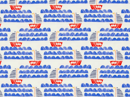 Jersey Stoff - Nautical - Boot