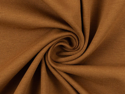stoff-jersey-baumwolle-baumwolljersey-swafing-vanessa-herbst-winter-21-22-einfarbig-uni-zimt
