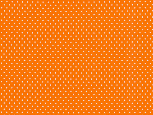 Jersey Stoff - Pünktchen - orange