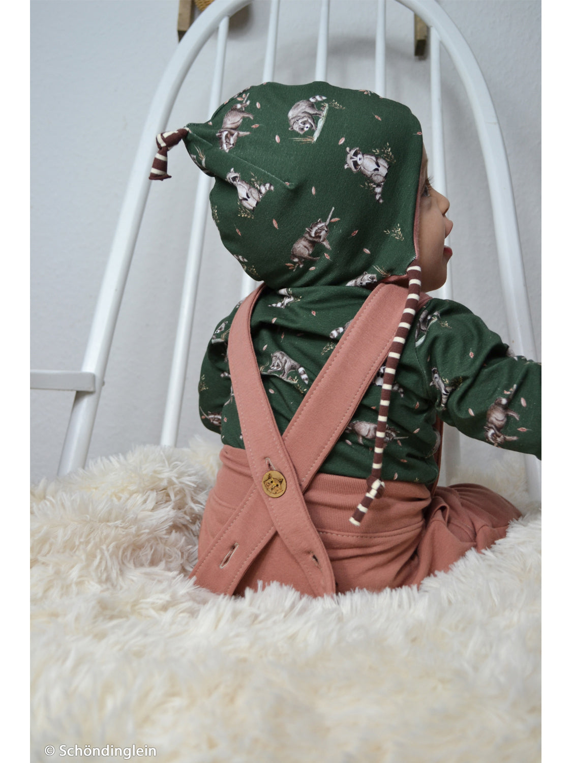 Jersey Stoff - Life in the Forest - Waschbär