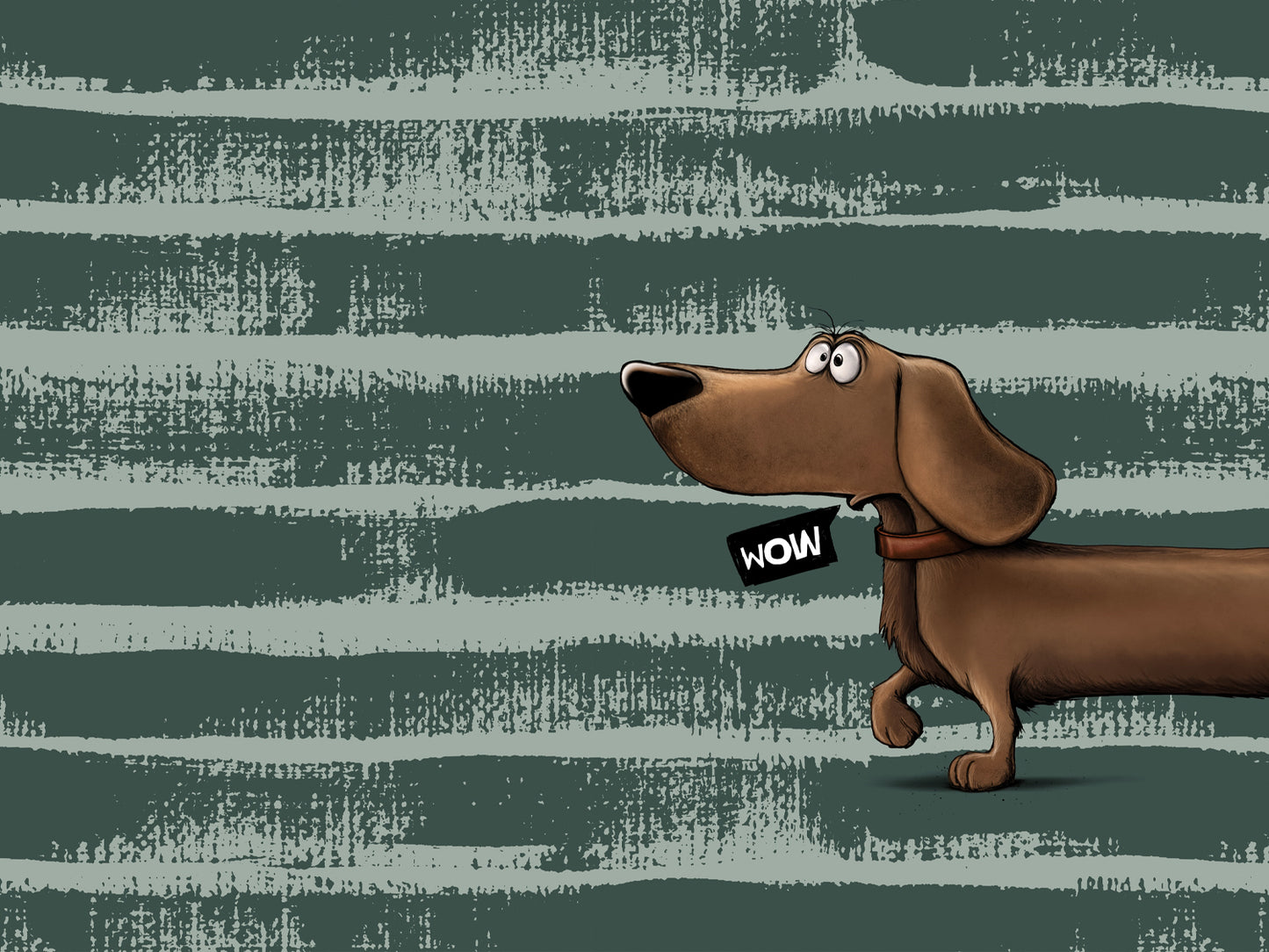French Terry PANEL - Thorsten Berger - Dachshund Berny