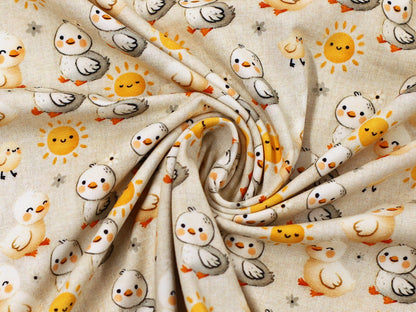 Jersey Stoff - Kleine Küken