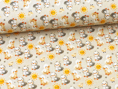 Jersey Stoff - Kleine Küken