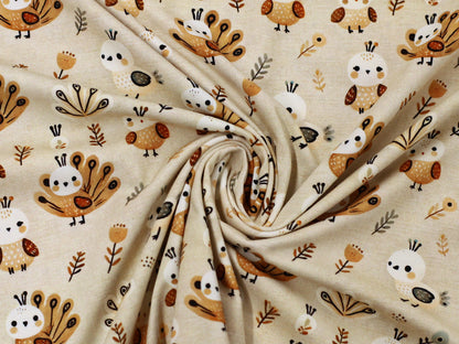 Jersey Stoff - Kleiner Truthahn