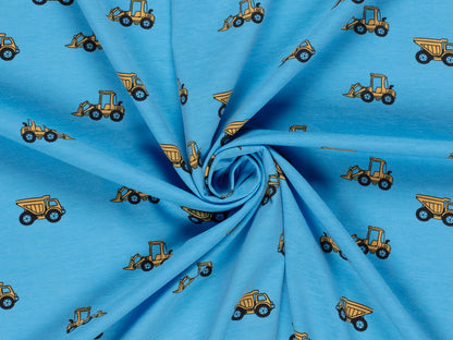 Tissu jersey - blocs de construction - boue, léger