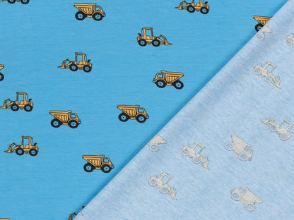 Tissu jersey - blocs de construction - boue, léger