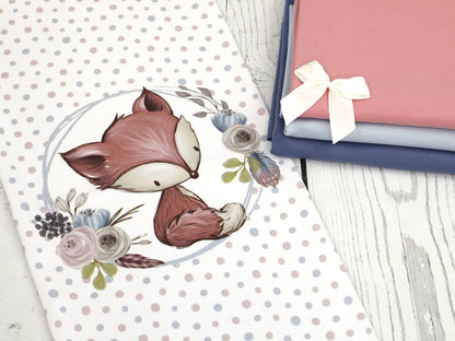 stoff-jersey-baumwolle-baumwolljersey-tupfen-punkte-dots-waldtiere-fuchs-blumen-altrosa-blau-kombi-stoffe