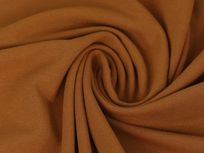 stoff-jersey-baumwolle-baumwolljersey-uni-einfarbig-jella-153-karamell
