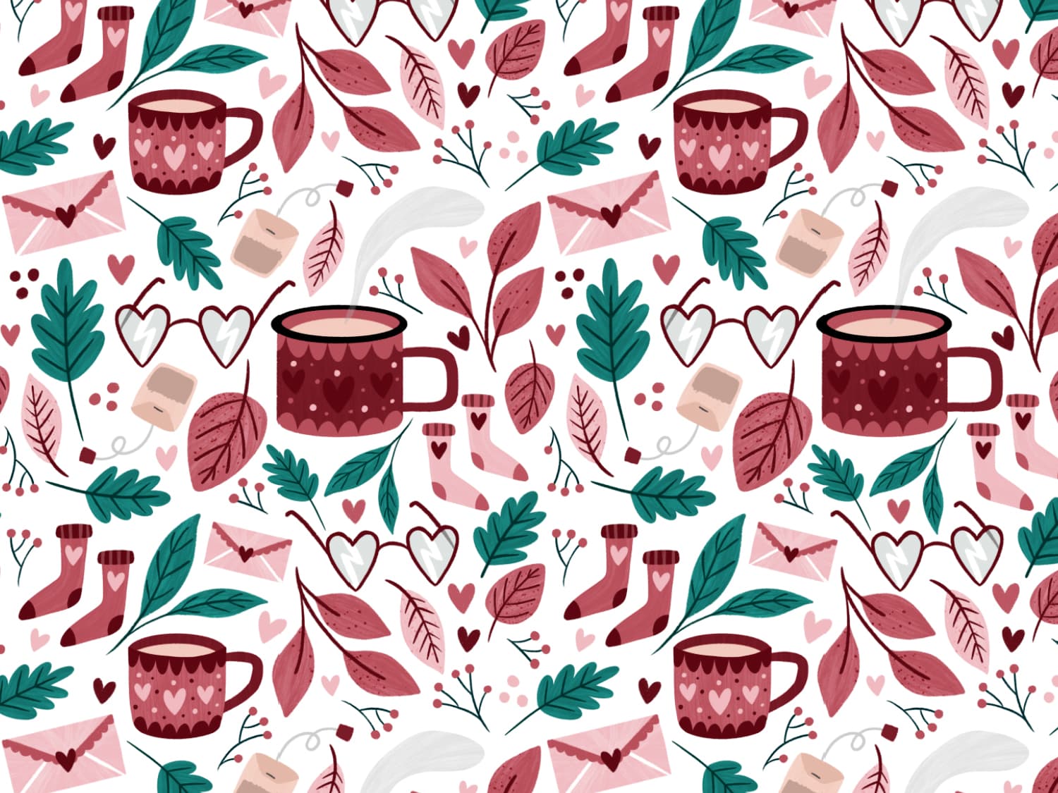 stoff-jersey-baumwolle-baumwolljersey-valentinstag-cozy-valentines-day-tasse-socken-blaetter