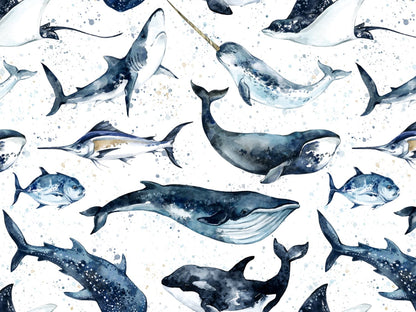 stoff-jersey-baumwolle-baumwolljersey-watercolor-aquarell-fische-wal-klecks-blau-2