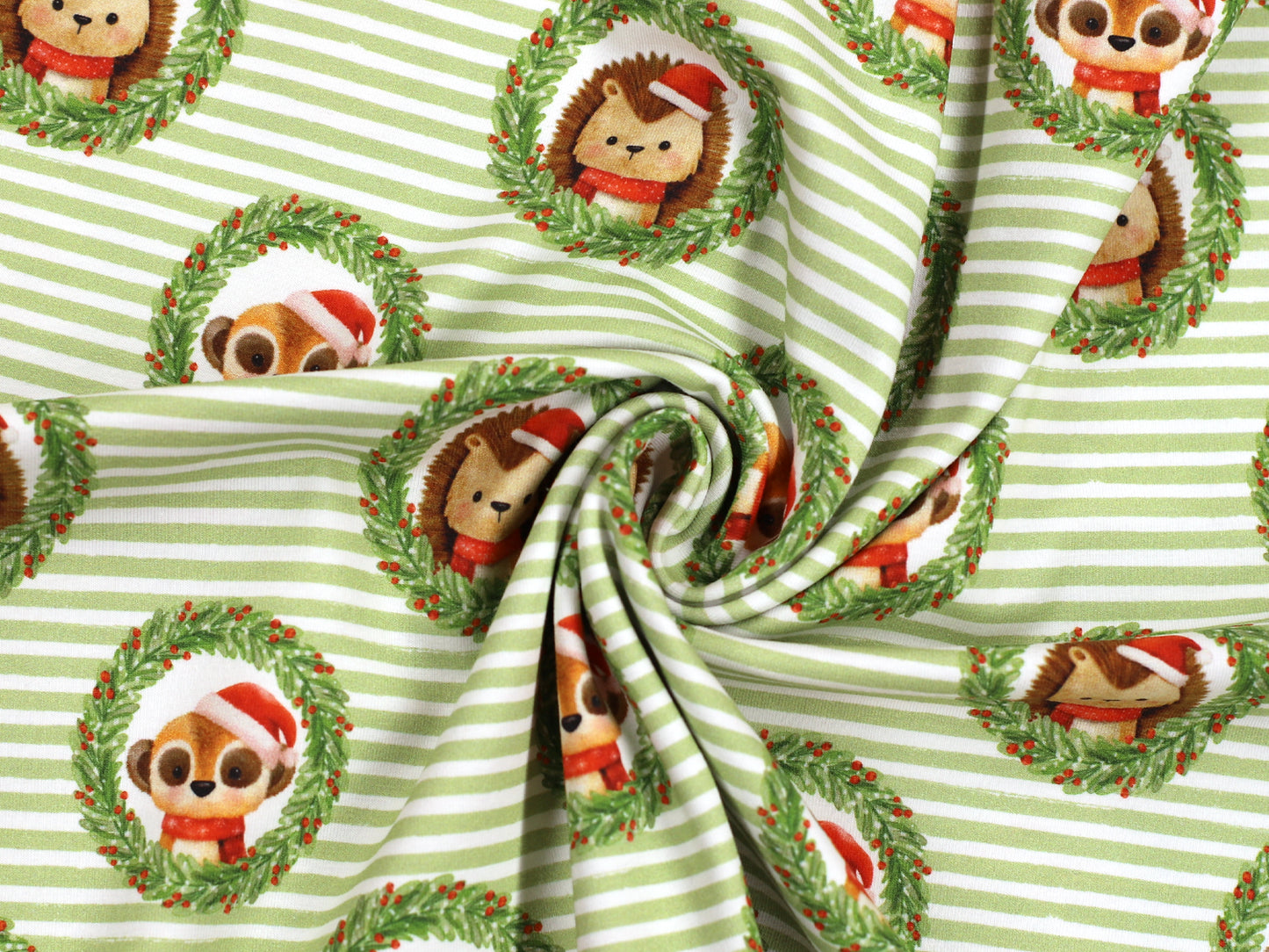 Tissu jersey - Festive Friends - Souris