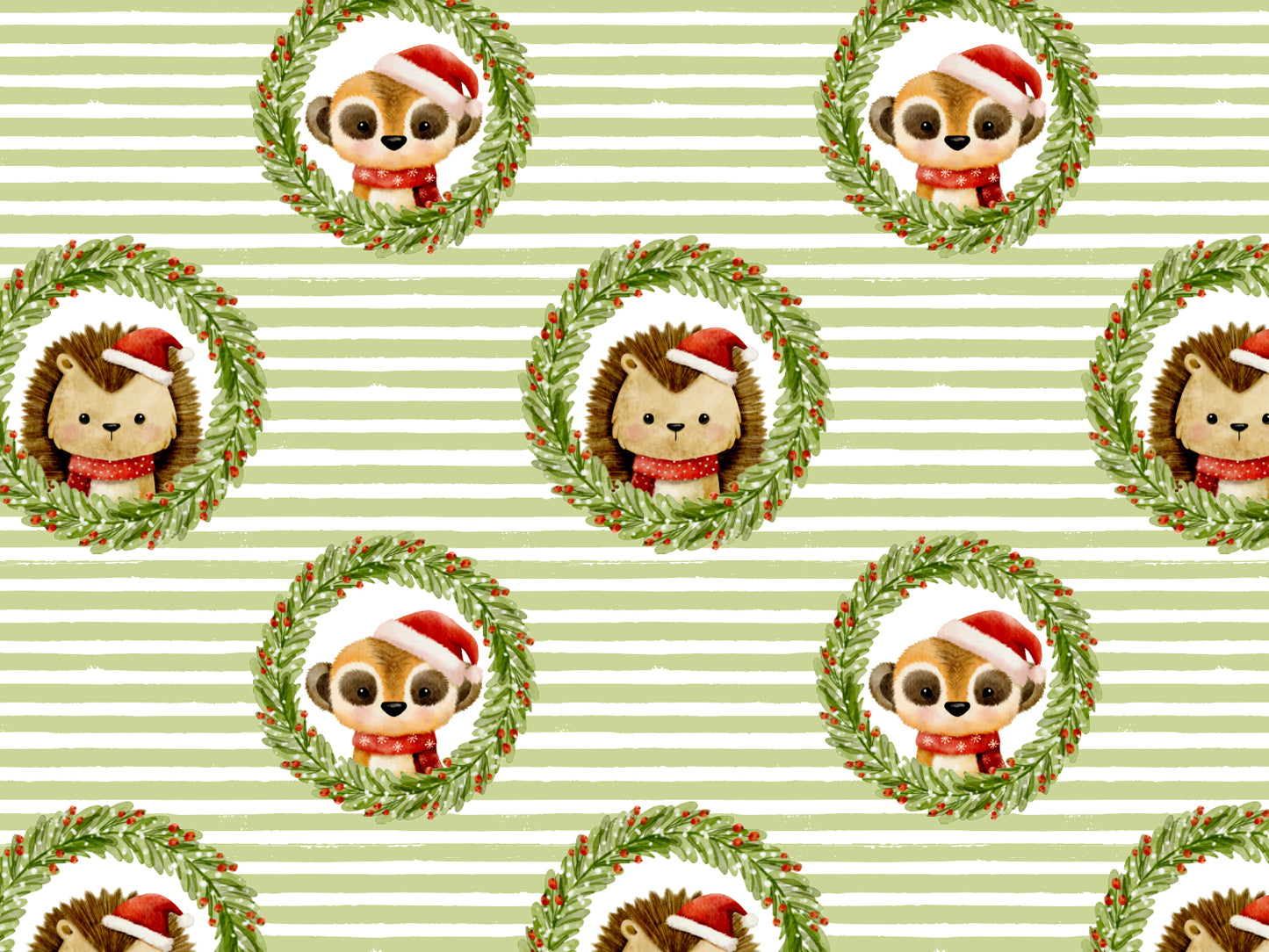 Tissu jersey - Festive Friends - Souris