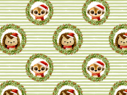 Tissu jersey - Festive Friends - Souris