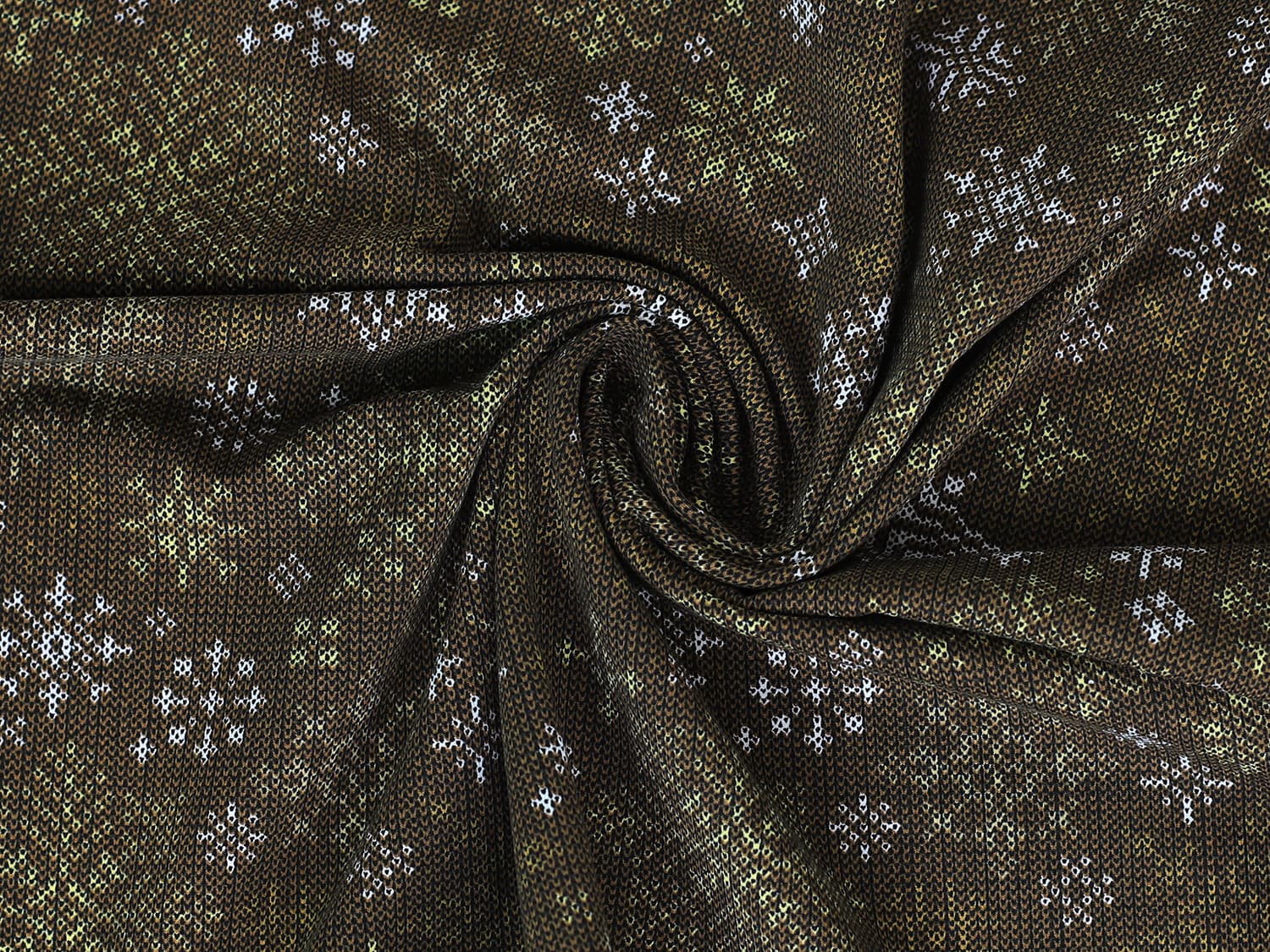 stoff-jersey-baumwolle-baumwolljersey-weihnachten-strickmuster-optik-schneeflocken-braun