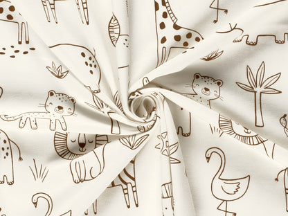 Tissu jersey - blocs de construction - boue, léger