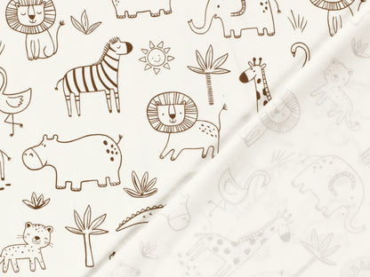 Tissu jersey - blocs de construction - boue, léger