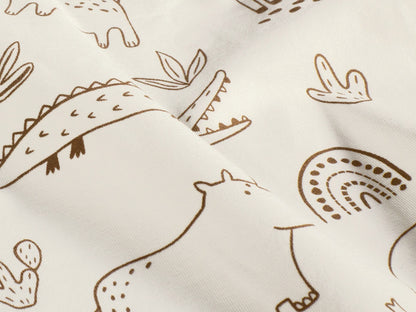 Tissu jersey - blocs de construction - boue, léger