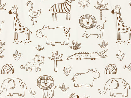 Tissu jersey - blocs de construction - boue, léger