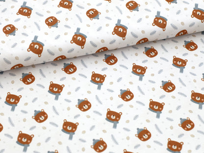 Jersey Stoff - Winter Teddy